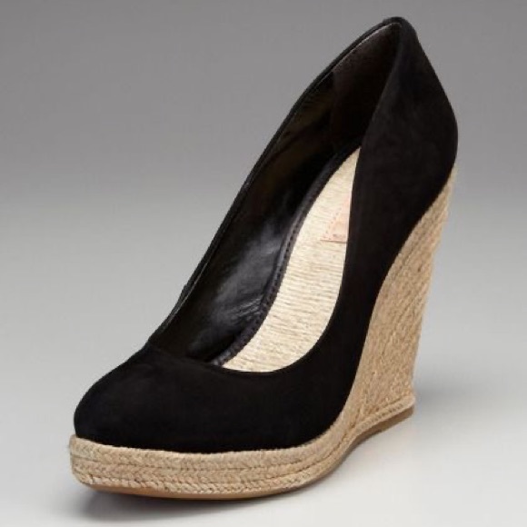 SCHUTZ Shoes - SCHUTZ Ciara black suede espadrille pump